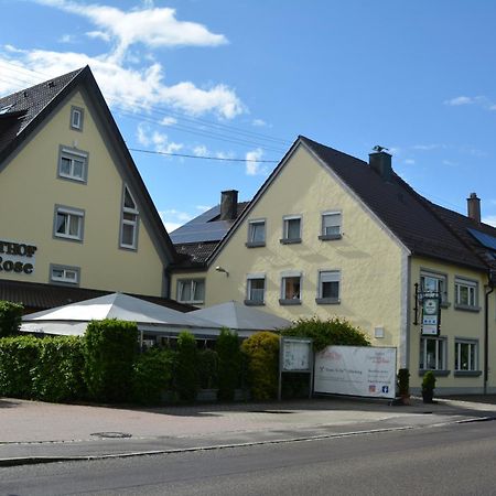 Hotel-Gasthof Zur Rose Weißenhorn Buitenkant foto